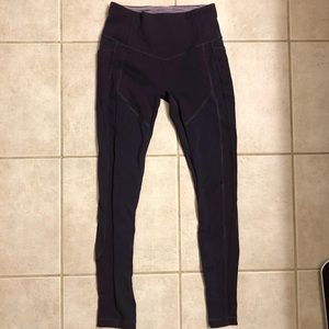 Lululemon dark purple full length pant legging 8